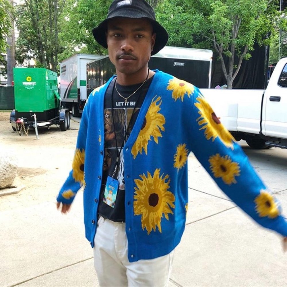 Golf Wang × Advisry Clothing Sunflower Cardigan - Picture 1 of 9